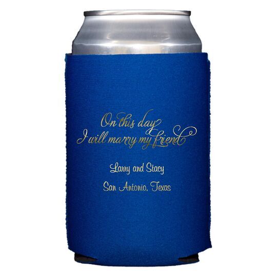 Elegant On This Day Collapsible Koozies